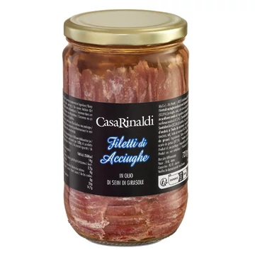 Casa Rinaldi Szardellafilé napraforgómag olajban 720 g